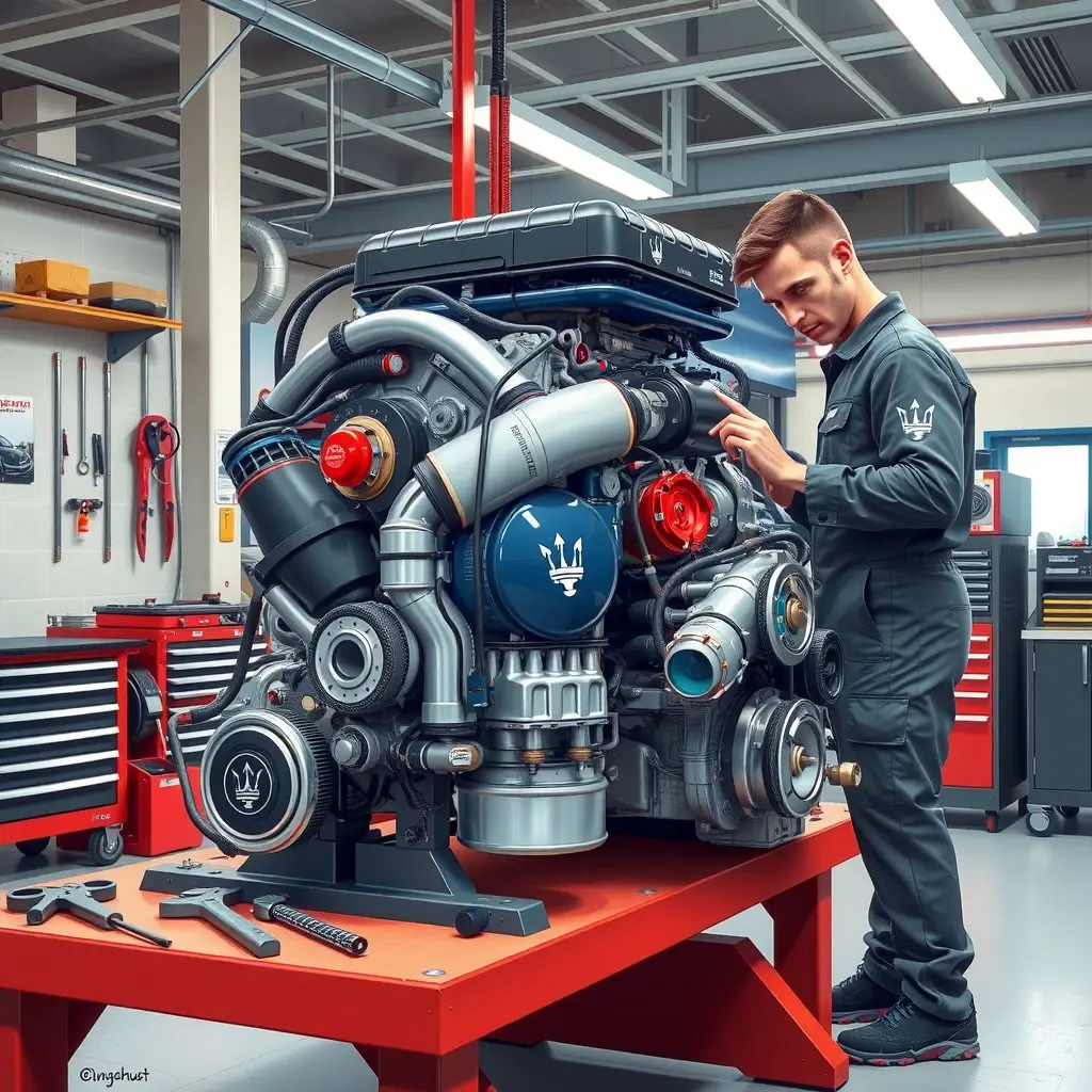 Ремонт двигателя Maserati MC20 3.0 V6 Nettuno 630 л.с. (2020–н.в.)