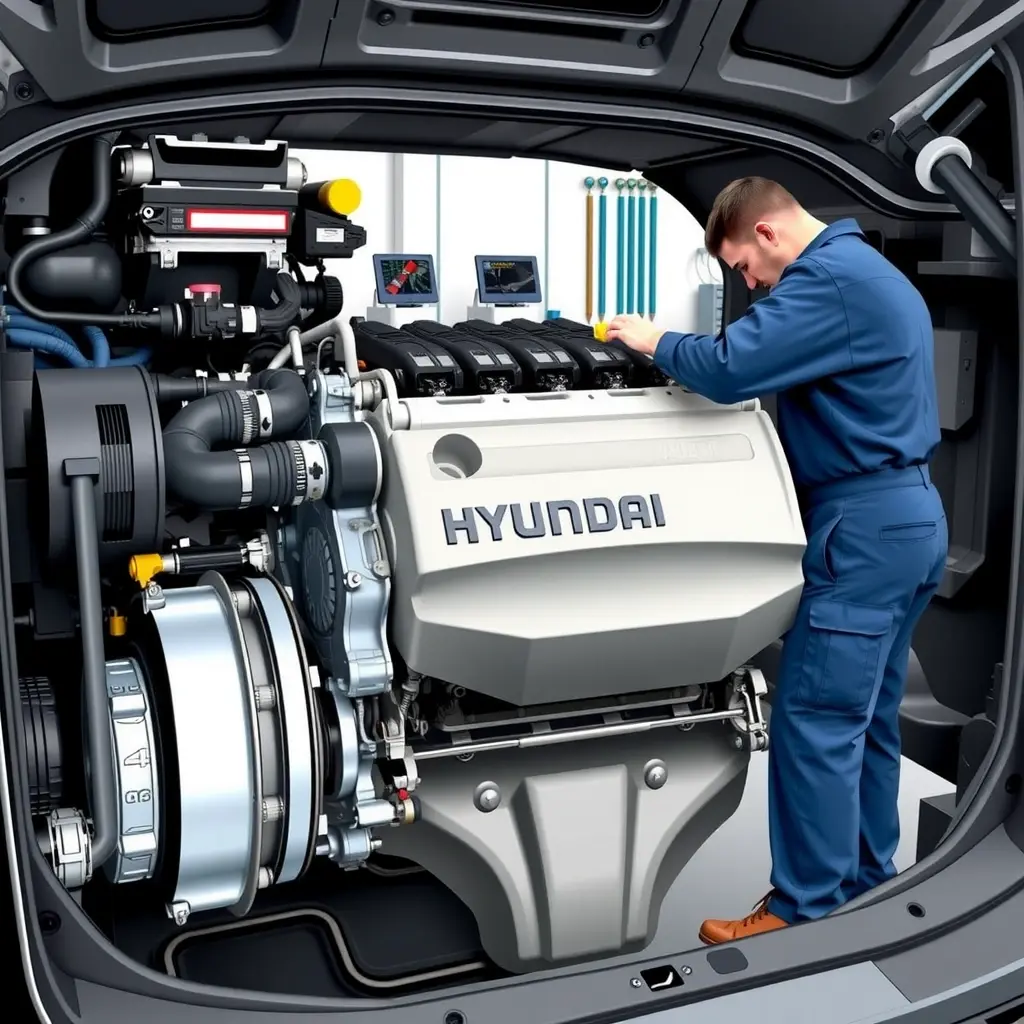 Ремонт двигателя Hyundai Palisade 2.2 дизель 200 л.с. (2019–н.в.)