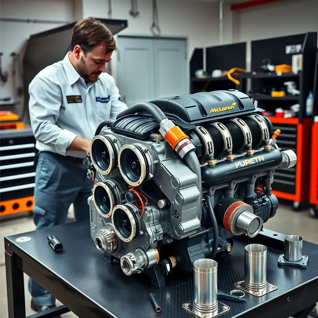 Ремонт двигателя McLaren 720S 4.0 V8 Twin Turbo 720 л.с. (2017–2023)