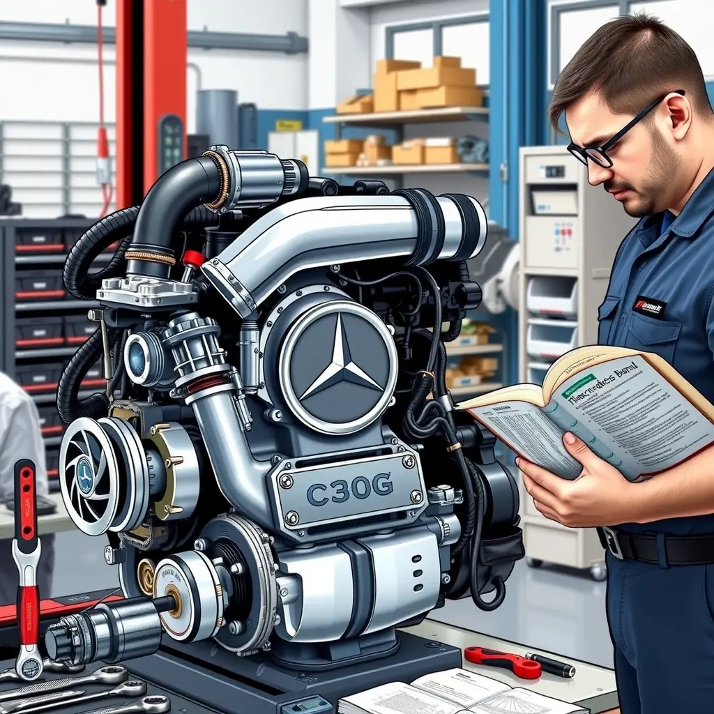Ремонт двигателя Mercedes-Benz C 300 2.0 Turbo MHEV 258 л.с. (2021–н.в.)